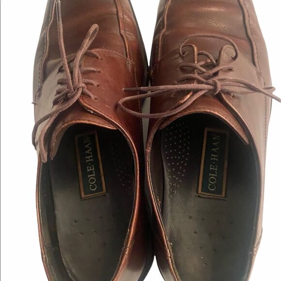 Cole Haan Mens Dress Shoes Derby Size 11.5 M Brown Leather Lace Up Waterproof main image 13